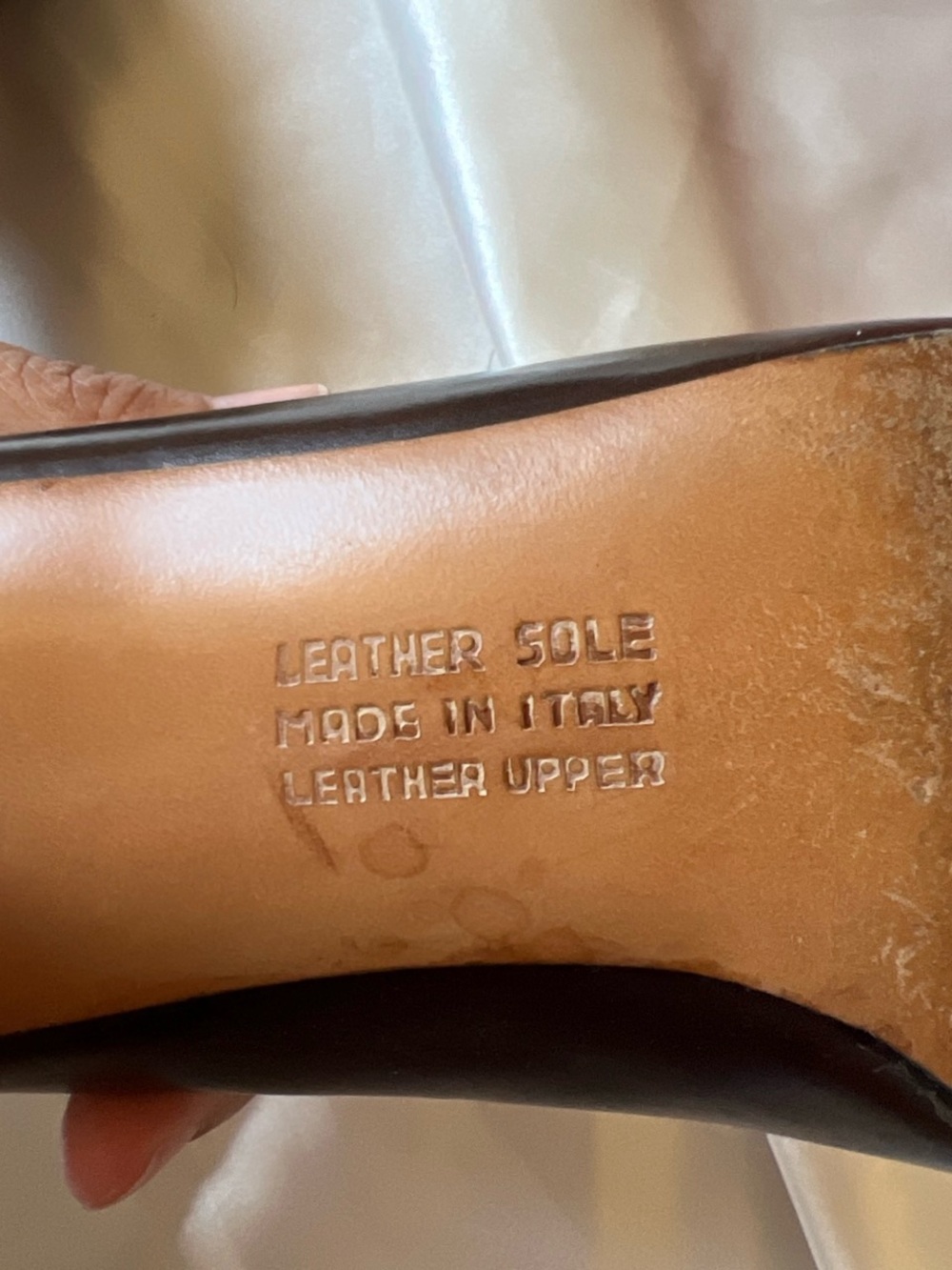 Salvatore Ferragamo Dark Brown Leather Slingback Heels Size 6 1/2 AAAA - Picture 5 of 5